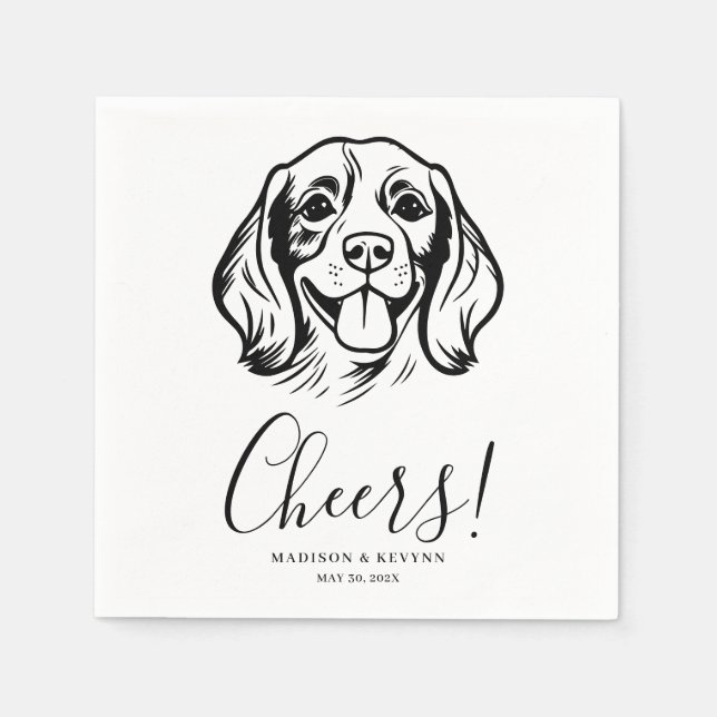 Dog Napkins Wedding (Front)