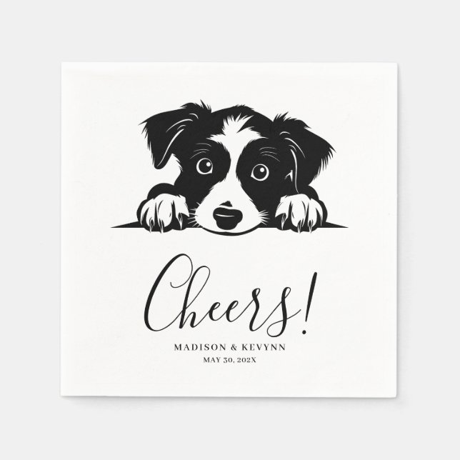 Dog Napkins Wedding (Front)