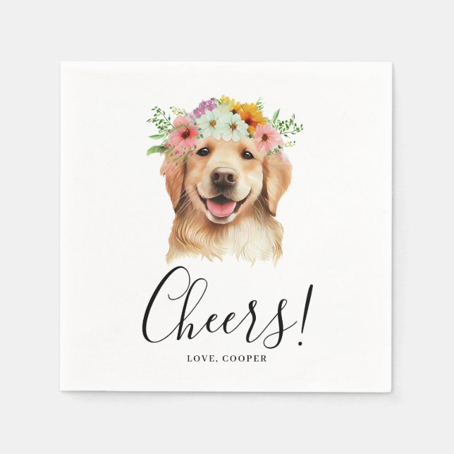 Dog Napkins Wedding (Front)