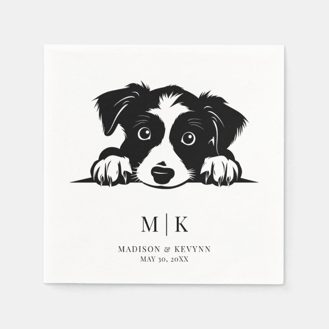 Dog Napkins Wedding (Front)