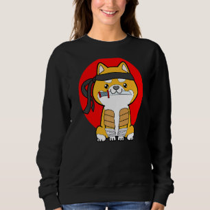 Dog Ninja Bushido Ronin Japanese Samurai   Sweatshirt