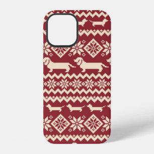 Dog Nordic pattern illustration iPhone 12 Case