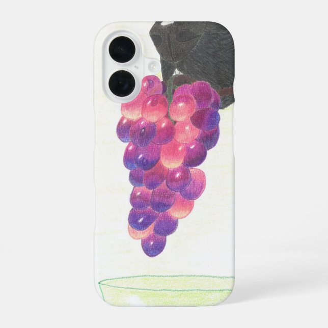 Dog nose and grape phone case (Back)