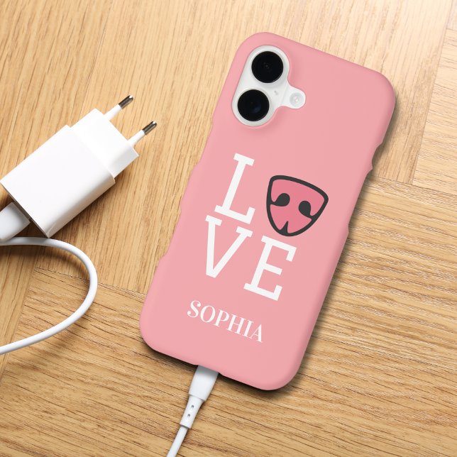 Dog nose Love typography Pink Personalize (Creator Uploaded)