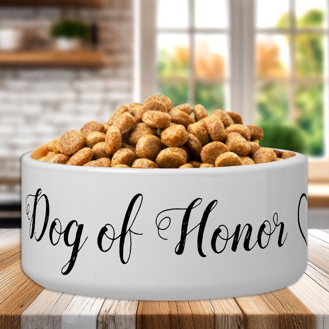 Dog of Honour Personalized Pet Wedding Food (Creator Uploaded)