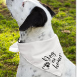 Dog Of Honour Wedding Pet Bandana<br><div class="desc">This design may be personalized by choosing the Edit Design option. You may also transfer onto other items. Contact me at colorflowcreations@gmail.com or use the chat option at the top of the page if you wish to have this design on another product or need assistance. See more of my designs...</div>