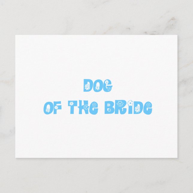 Dog of the Bride Postcard (Front)