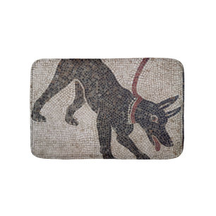 Dog on a leash, from Pompeii Bath Mat