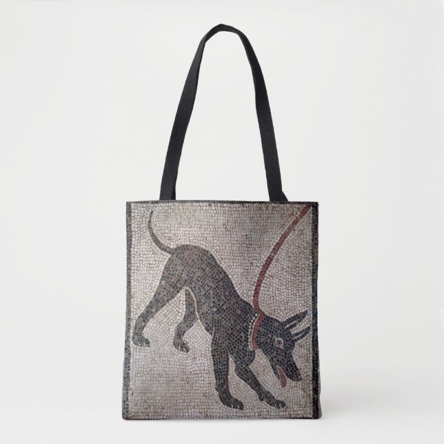 Dog on a leash, from Pompeii Tote Bag (Front)