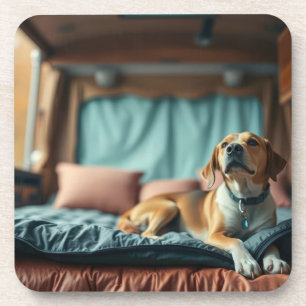 Dog on Bed Coaster