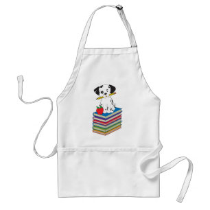 Dog on Books Standard Apron