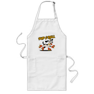 Dog On Roller Skates Pup & Roll Long Apron