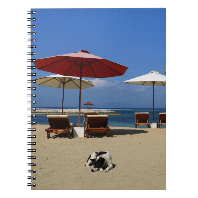 Dog on the beach notebook (Front)
