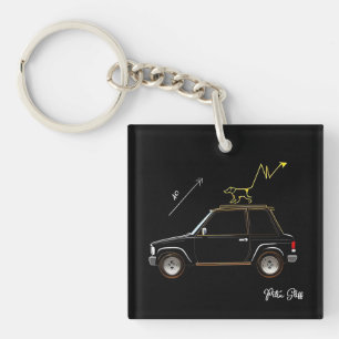 Dog on Wall Street Petra Gliff Keychain