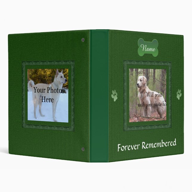 Dog or Cat Memorial Photo Binder (Background)