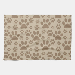 Dog or Cat Paw Prints Kitchen Towel