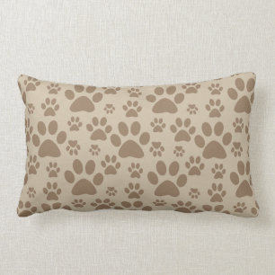Dog or Cat Paw Prints Lumbar Pillow