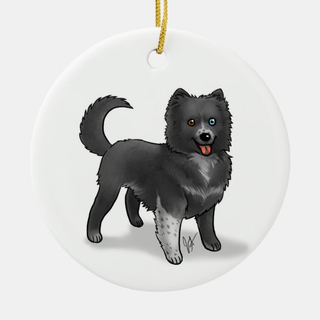 Dog Ornament (Custom) (Front)