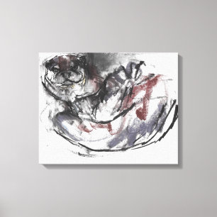 Dog Otter Canvas Print