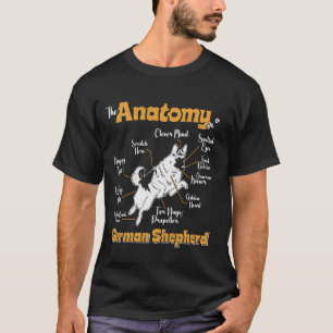 Dog Owner ANATOMY OF A GERMAN SHEPHERD Funny Dog D T-Shirt