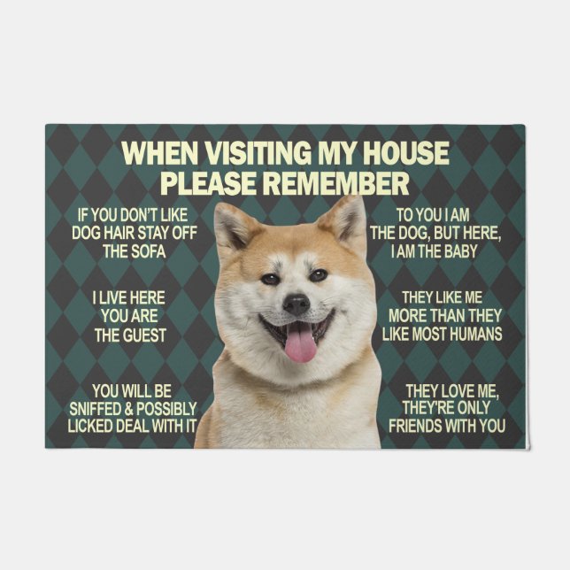 Dog Owner New House Gift, Welcome Dog Front Rugs (Front)