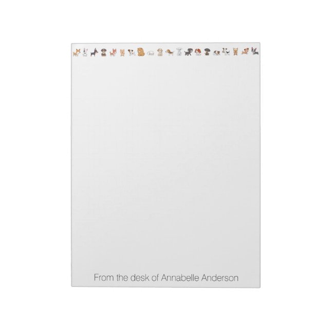 Dog Parade Notepad (Rotated)