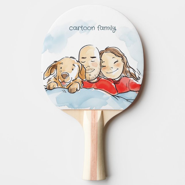 Dog Parents Ping Pong Paddle (Front)