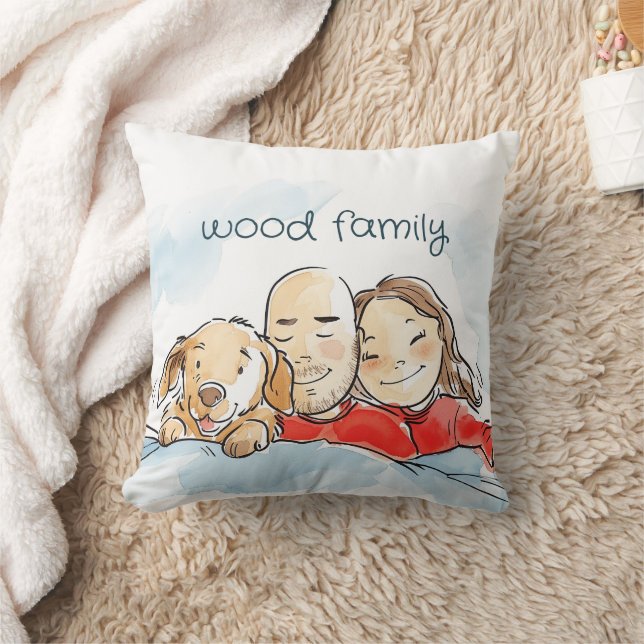 Dog Parents Throw Pillow (Blanket)