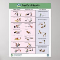 Dog Park Etiquette Poster