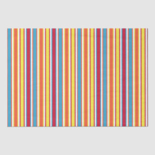 Dog Party Colourful Stripes Personalized Tissue Paper