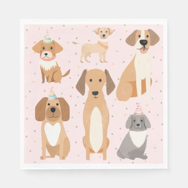 Dog Party Napkins (Front)