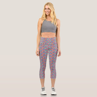 Dog Pattern Printed  Capri Leggings