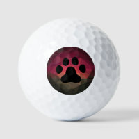 Dog paw, animal footprint colourful design