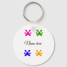 Dog paw colourful pet add name text animal paw