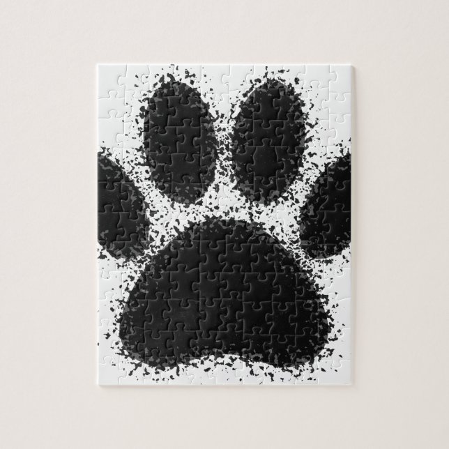 Dog Paw Drawing Jigsaw Puzzle (Vertical)