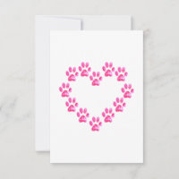 Dog paw heart CONGRATS ON YOUR NEW PUPPY!