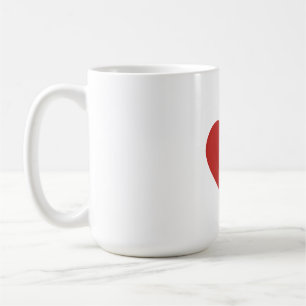 Dog Paw Heart Mug – Cute Dog Lover Coffee Cup Gift