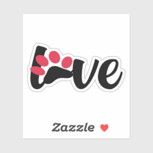 Dog Paw Love Tee, Animal Lover Sweatshirt