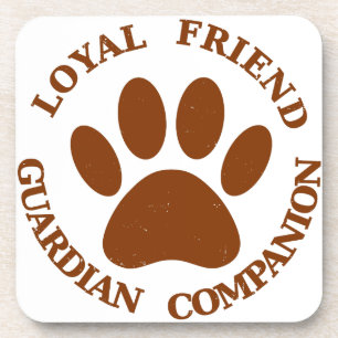 Dog Paw Loyal Friend Coaster
