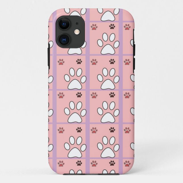 Dog Paw Pattern Case-Mate iPhone Case (Back)