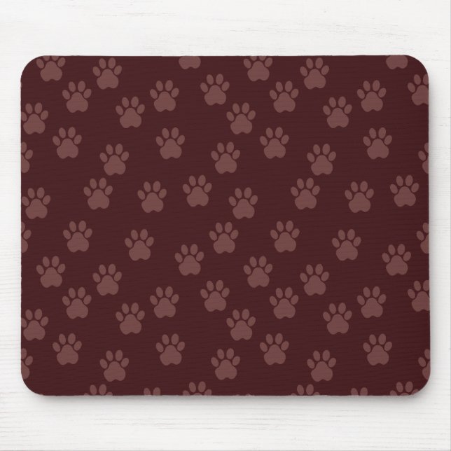 Dog Paw Pattern Mouse Pad (Front)