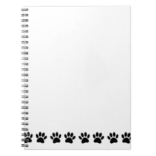 Dog Paw Pattern Notebook