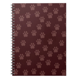 Dog Paw Pattern Notebook