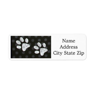 ***DOG PAW PRINT*** ADDRESS LABEL