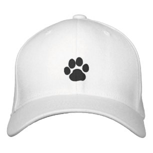 Dog Paw Print Cool Canine Lover's Embroidered Hat