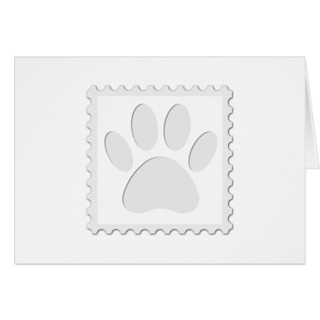 Dog Paw Print Cut Out (Front Horizontal)