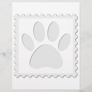 Dog Paw Print Cut Out