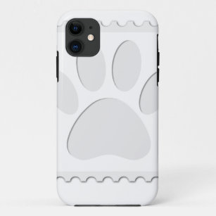 Dog Paw Print Cut Out iPhone 11 Case