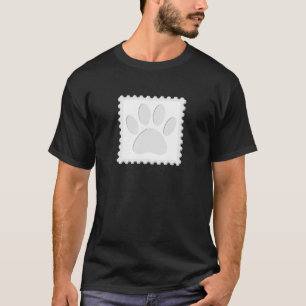 Dog Paw Print Cut Out T-Shirt