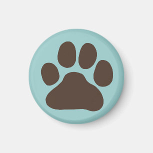 Dog Paw Print Magnet